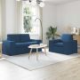 vidaXL Sofos komplektas 2 pcs Mėlyna 182 x 80 x 82 cm audinys