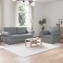 vidaXL Sofos komplektas 2 pcs Šviesiai pilka 175 x 82 x 80 cm audinys