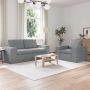 vidaXL Sofos komplektas 2 pcs Šviesiai pilka 182 x 80 x 82 cm audinys