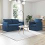 vidaXL Sofos komplektas 2 pcs Mėlyna 196 x 82 x 85 cm audinys