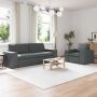 vidaXL Sofos komplektas 2 pcs Tamsiai pilka 182 x 80 x 82 cm audinys