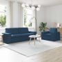 vidaXL Sofos komplektas 2 pcs Mėlyna 182 x 80 x 82 cm audinys