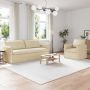 vidaXL Sofos komplektas 2 pcs Kreminė 196 x 82 x 85 cm audinys