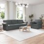 vidaXL Sofos komplektas 2 pcs Tamsiai pilka 245 x 82 x 80 cm audinys