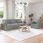 vidaXL Sofos komplektas 2 pcs Šviesiai pilka 228 x 78 x 80 cm Aksomas