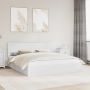 vidaXL Saugos lova su galvūgalio Balta 180 x 200 cm Apdirbta mediena