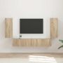 vidaXL TV sieninio kabineto komplektas 4 pcs Sonoma ąžuolas