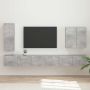 vidaXL TV sieninio kabineto komplektas 6 pcs Betono pilka