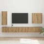 vidaXL TV sieninio kabineto komplektas 6 pcs Amatininkų ąžuolas