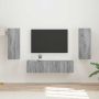 vidaXL TV spintelių komplektas 2 pcs Pilkas Sonoma Apdirbta mediena