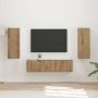 vidaXL TV spintelių komplektas 2 pcs Amatininkų ąžuolas