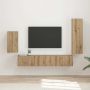 vidaXL TV spintelių komplektas 4 pcs Amatininkų ąžuolas