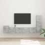 vidaXL TV spintelių komplektas 3 pcs Betono pilka Apdirbta mediena