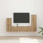 vidaXL TV spintelių komplektas 4 pcs Amatininkų ąžuolas