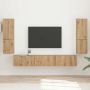 vidaXL TV spintelių komplektas 4 pcs Amatininkų ąžuolas