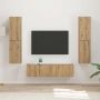 vidaXL TV spintelių komplektas 6 pcs Amatininkų ąžuolas