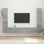 vidaXL TV spintelių komplektas 8 pcs Betono pilka Apdirbta mediena