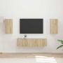vidaXL TV spintelių komplektas 4 pcs Sonoma ąžuolas Apdirbta mediena