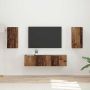vidaXL TV spintelių komplektas 4 pcs Senas medis Apdirbta mediena