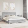 vidaXL Lovos rėmas Pilkas Sonoma 200 x 200 cm Apdirbta mediena