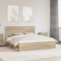 vidaXL Lovos rėmas Sonoma 180 x 200 cm Kietos pušies mediena