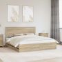 vidaXL Lovos rėmas Sonoma ąžuolas 180 x 200 cm Inžinerinė mediena