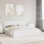 vidaXL Saugos lova su galvūgalio Balta 180 x 200 cm Apdirbta mediena