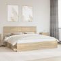 vidaXL Lovos rėmas Sonoma 200 x 200 cm Kietos pušies mediena