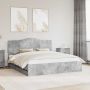 vidaXL Lovos rėmas Betono pilka 180 x 200 cm Inžinerinė mediena