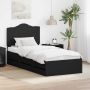 vidaXL Lovos rėmas su stalčių Juoda 75 x 190 cm Inžinerinė mediena