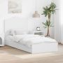 vidaXL Saugos lova su galvūgalio Balta 75 x 190 cm Apdirbta mediena
