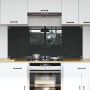 vidaXL Virtuvės užpakalinė plokštė 2 pcs Tamsiai pilka 70 x 60 cm