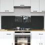 vidaXL Virtuvės užpakalinė plokštė 2 pcs Tamsiai pilka 80 x 50 cm