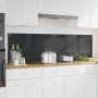 vidaXL Virtuvės užpakalinė plokštė 2 pcs Tamsiai pilka 90 x 50 cm