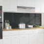 vidaXL Virtuvės užpakalinė plokštė 2 pcs Tamsiai pilka 90 x 60 cm