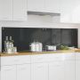 vidaXL Virtuvės užpakalinė plokštė 2 pcs Tamsiai pilka 100 x 50 cm