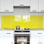 vidaXL Virtuvės užpakalinė plokštė 2 pcs Geltona 80 x 50 cm