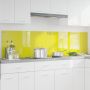 vidaXL Virtuvės užpakalinė plokštė 2 pcs Geltona 100 x 50 cm