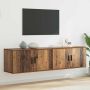 vidaXL Sieninio televizoriaus kabineto komplektas 2 pcs