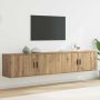 vidaXL Sieninio televizoriaus kabineto komplektas 2 pcs