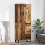 vidaXL Aukštas spintelė 2 pcs Senovinis medis 69,5 x 34 x 180 cm