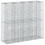 vidaXL Gabioninė pakelta lova 2 pcs Sidabro 170 x 50 x 150 cm