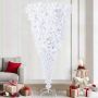 vidaXL Dirbtinė Kalėdų eglutė su 300 LED Balta 240 cm PVC ir plienas