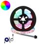vidaXL LED juosta 2 pcs Juoda ir permatoma 1000 mm Varis ir plastikas