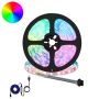 vidaXL LED juosta 2 pcs Juoda ir permatoma 4700 mm Varis ir plastikas