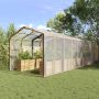 vidaXL Tent su kilpom Skaidrus 6 x 6 m Polietilenas
