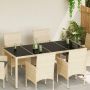vidaXL Stalo viršus 4 pcs Juoda Stiklas