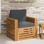 vidaXL Lauko sofos komplektas su pagalve Natūrali 79 x 63 x 73 cm