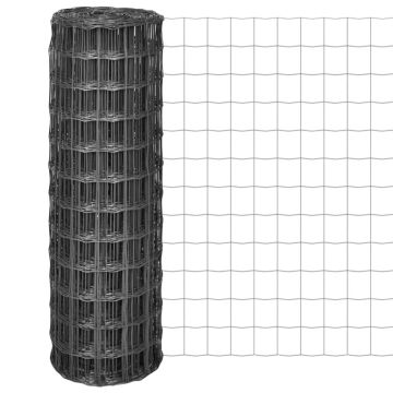 vidaXL Euro tvora, pilka, 10x1,2m, plienas