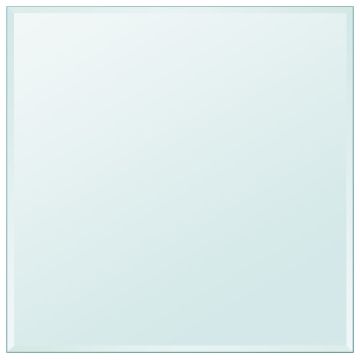 vidaXL Stalviršis, grūdintas stiklas, kvadrato forma, 800x800 mm